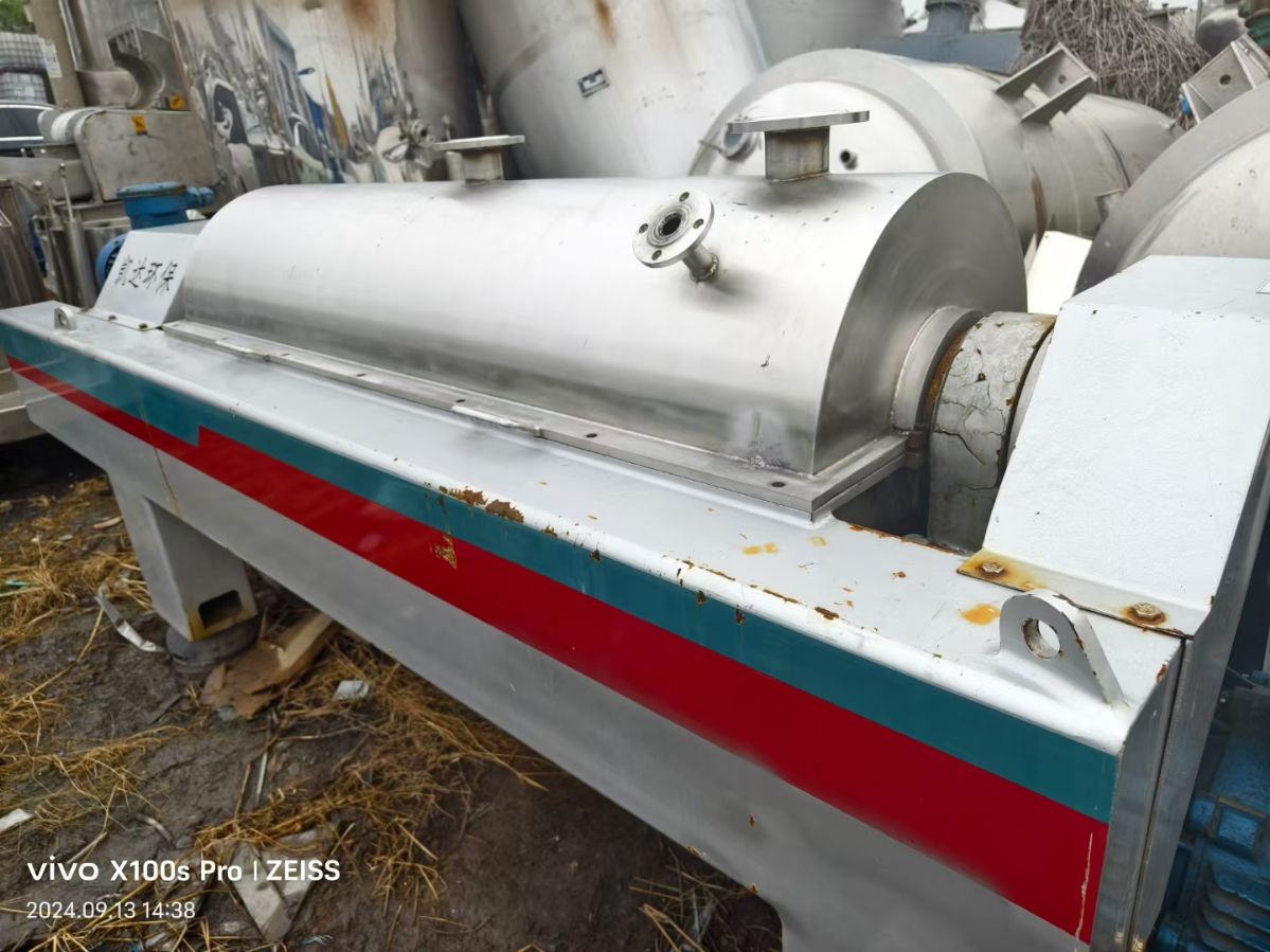 轉讓二手臥螺離心機 一臺450型浙江凱達產臥螺沉降離心機