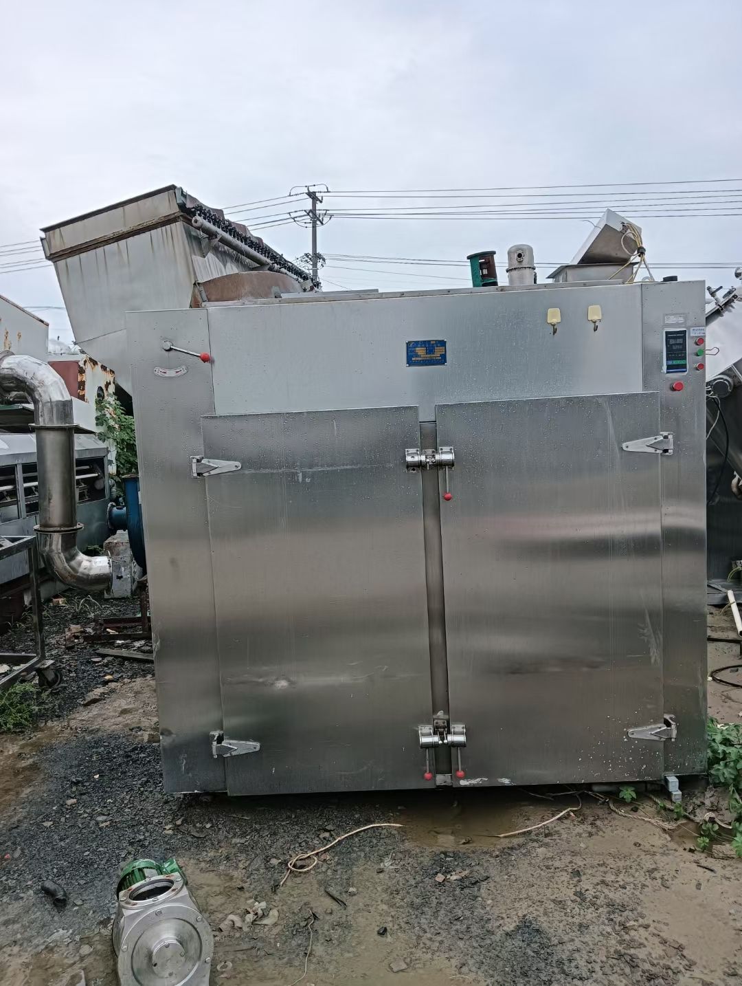 轉(zhuǎn)讓二手熱風(fēng)循環(huán) 一臺(tái)兩門四車96盤電氣兩用熱風(fēng)循環(huán)烘箱