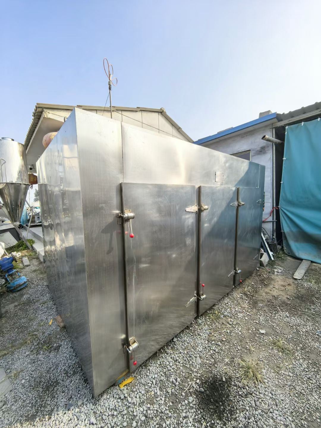 转让二手热风循环烘箱 一台三门六车144盘电气两用热风循环烘箱