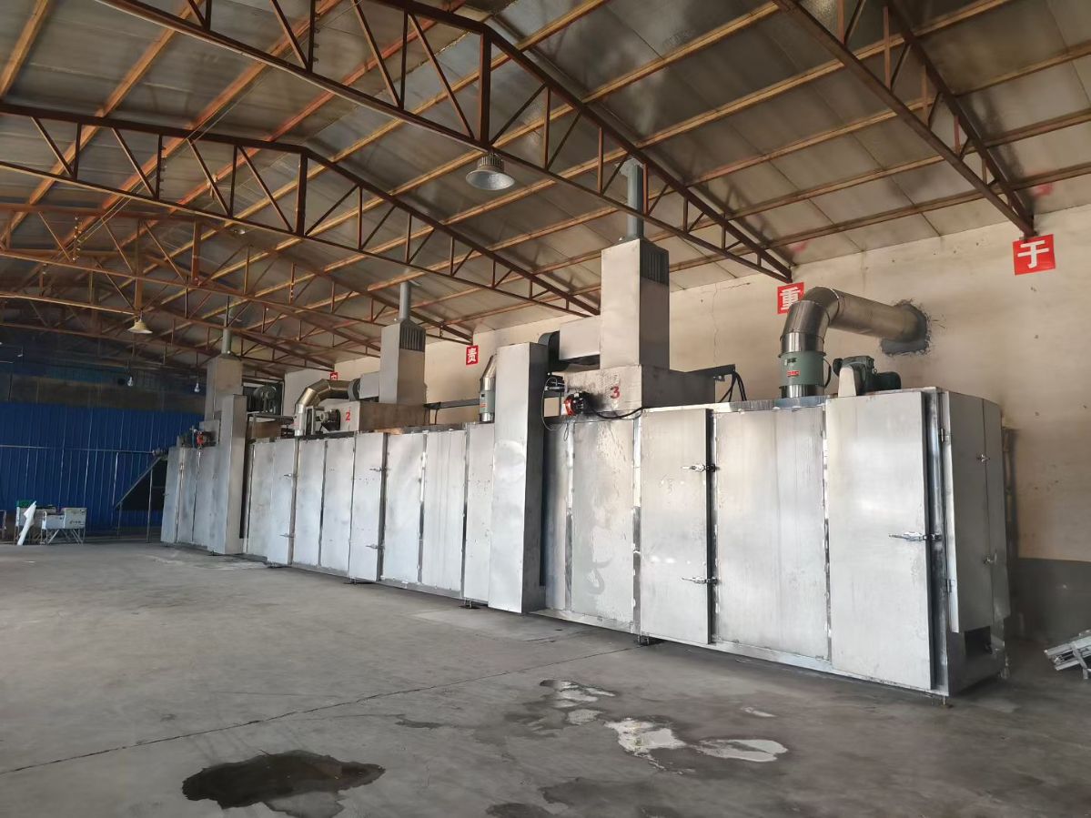 转让二手网带烘干机 一套18米9层生物质网带式烘干机