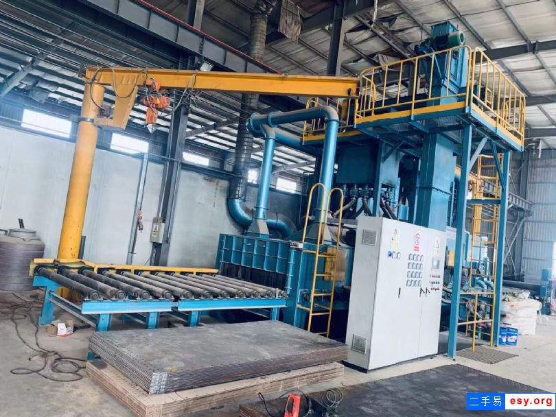 1700成400開泰鋼板處理拋丸機 噴砂機