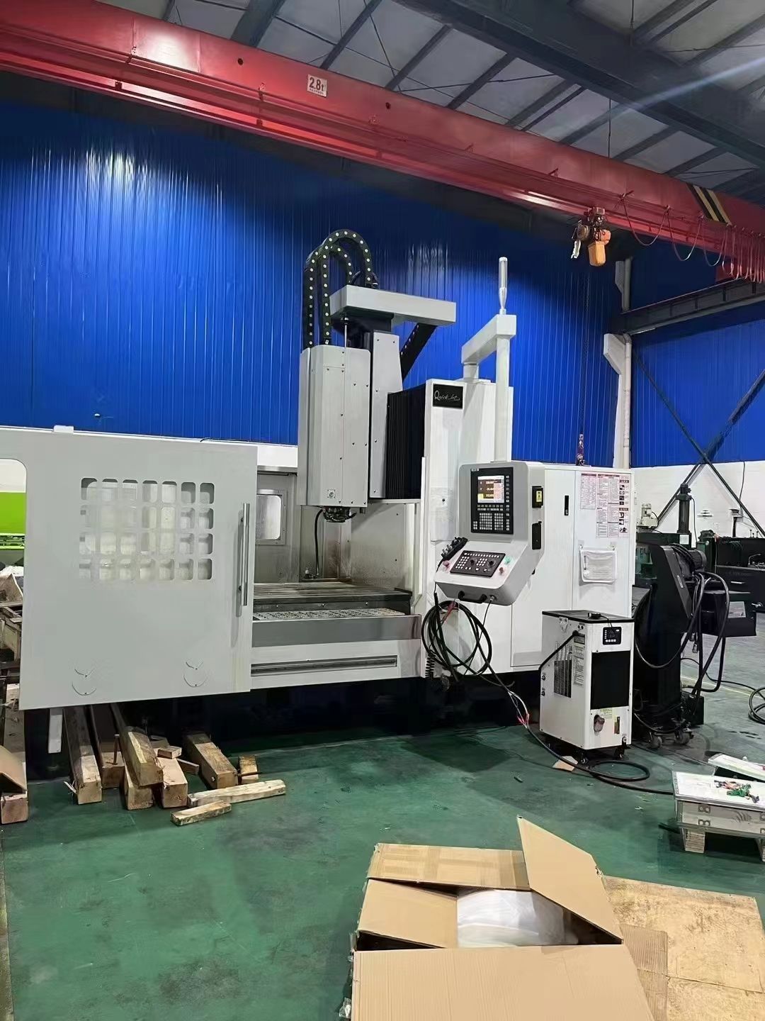 處理二手金科JKM-1310龍門雕銑機BT40主軸錐度