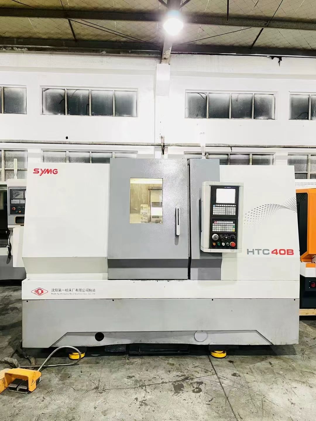 處理二手沈陽HTC40B-500數(shù)控斜身車切削直徑400