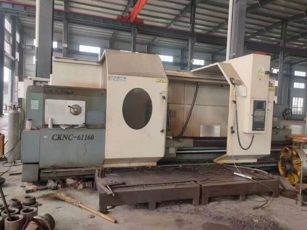 轉讓二手云南CKNC-61160數(shù)控臥式車床加工長度3米