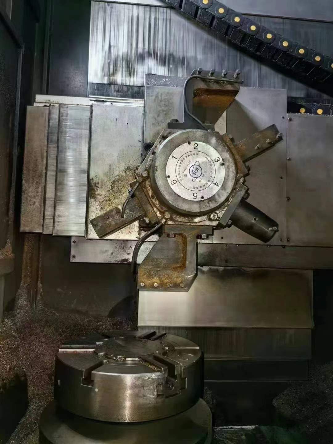 出售二手寶雞CK516A數(shù)控立式車床6工位電動刀架
