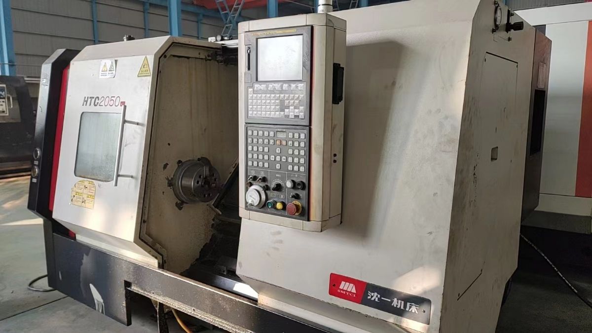 出售沈陽HTC2050i數(shù)控斜身車發(fā)那科Oi-TD系統(tǒng)