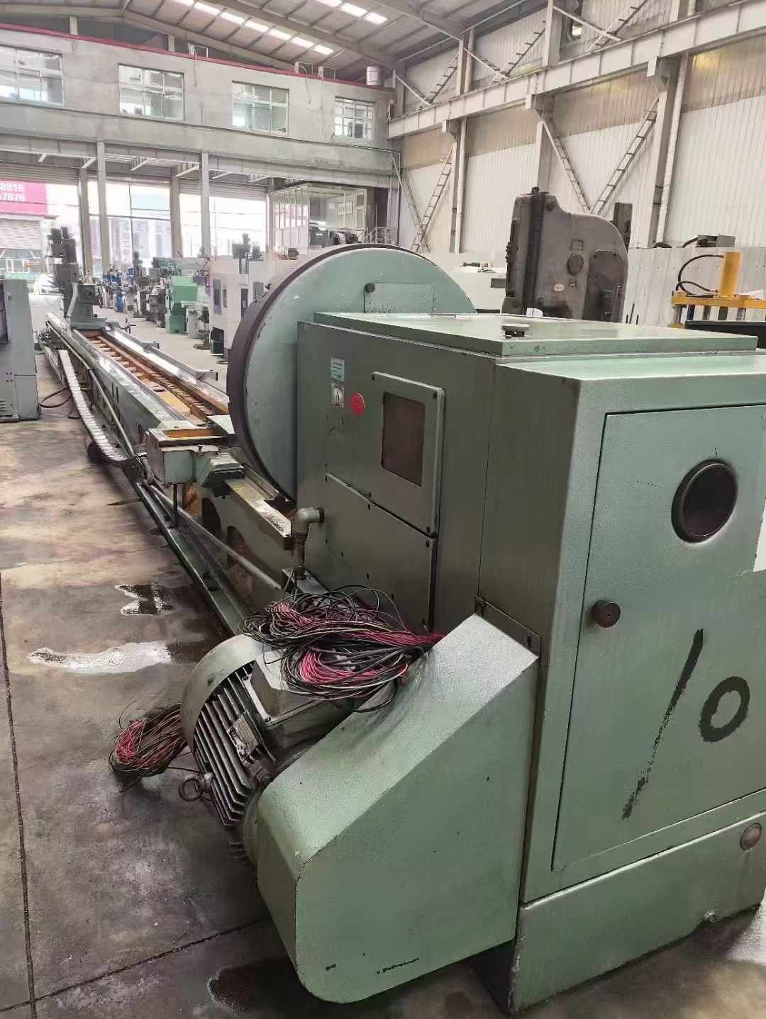轉(zhuǎn)讓二手普利森CW61100Dx12米臥式車床主電機功率22