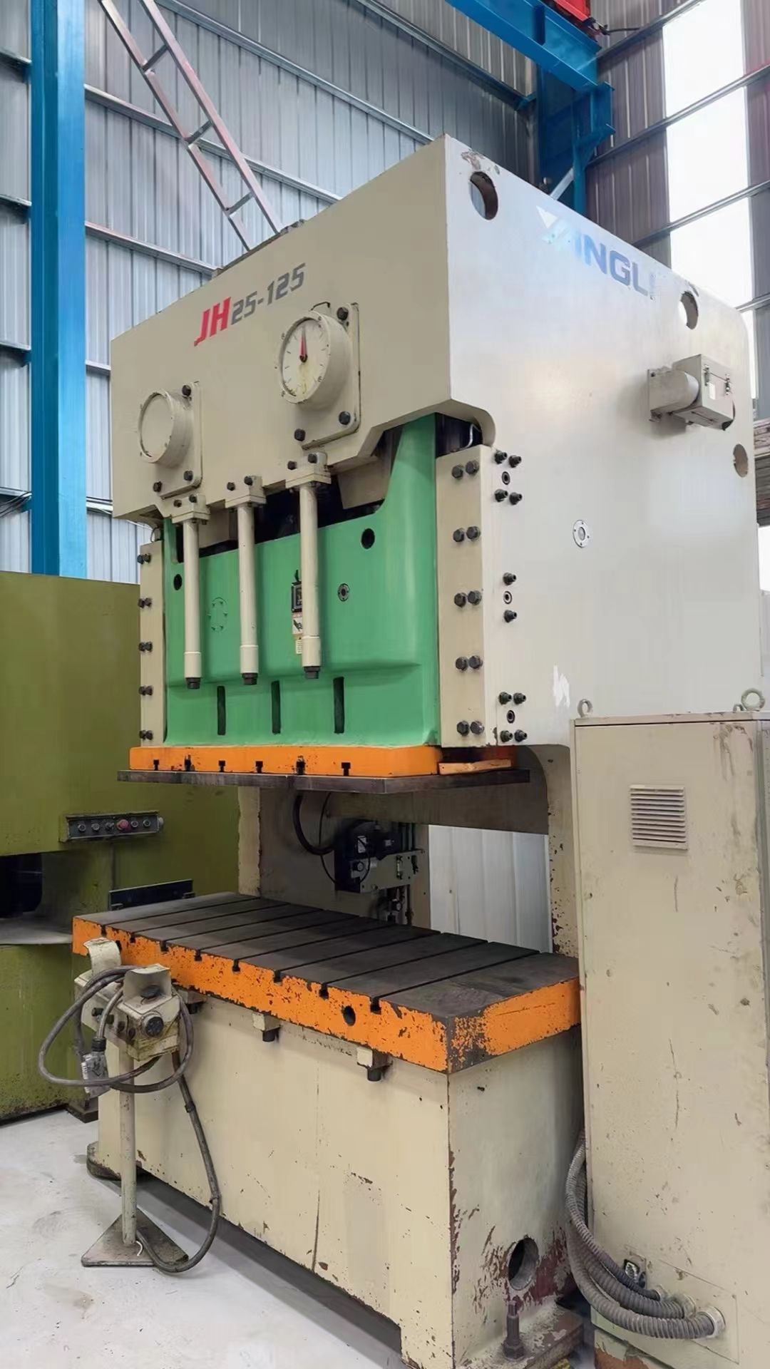出售揚力JH25-125開式固定壓力機裝模高度400