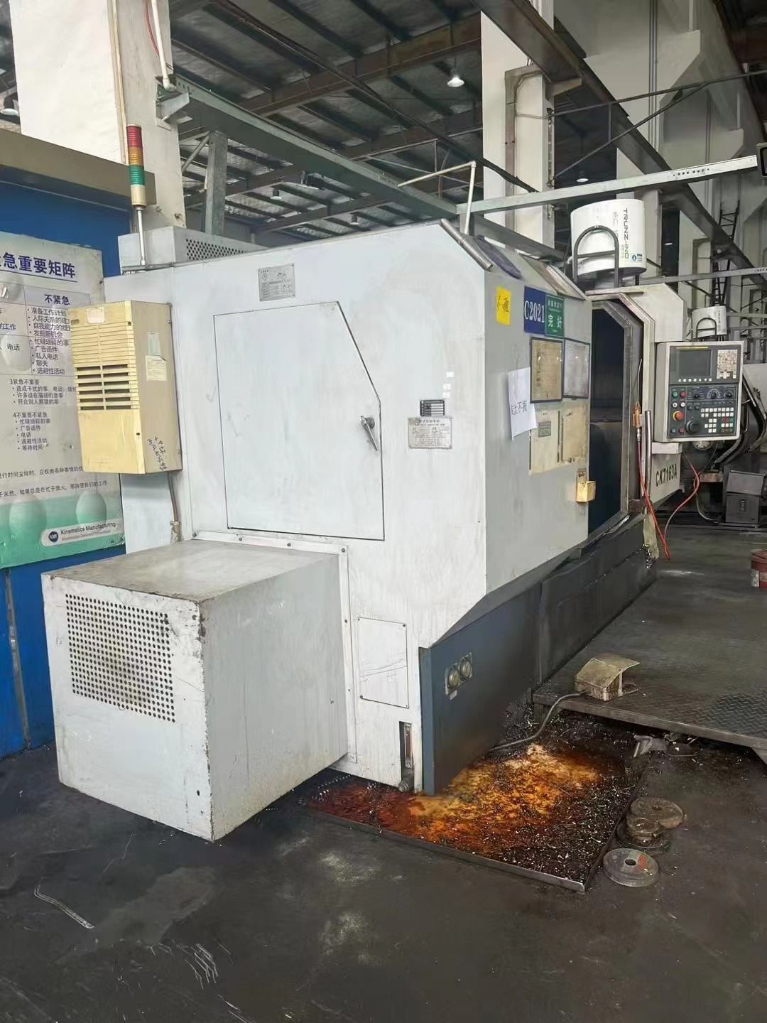 處理二手長城CK7163Ax1米數(shù)控斜身車主軸功率15