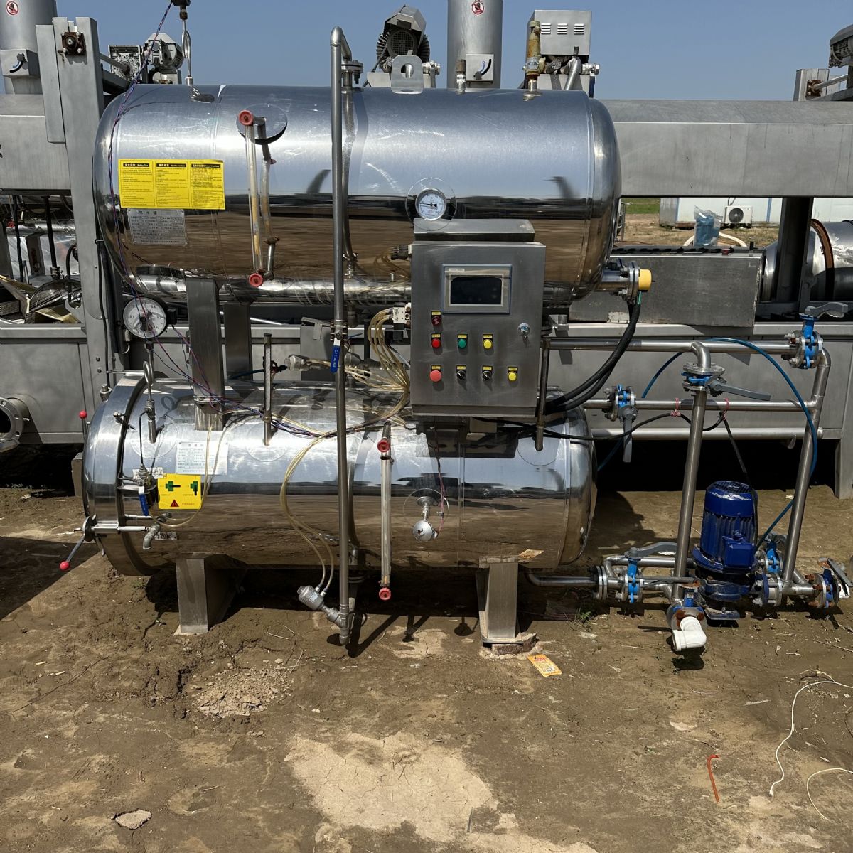 出售二手0.55立方電加熱全自動殺菌鍋 0.7立方電加熱全自動殺菌鍋