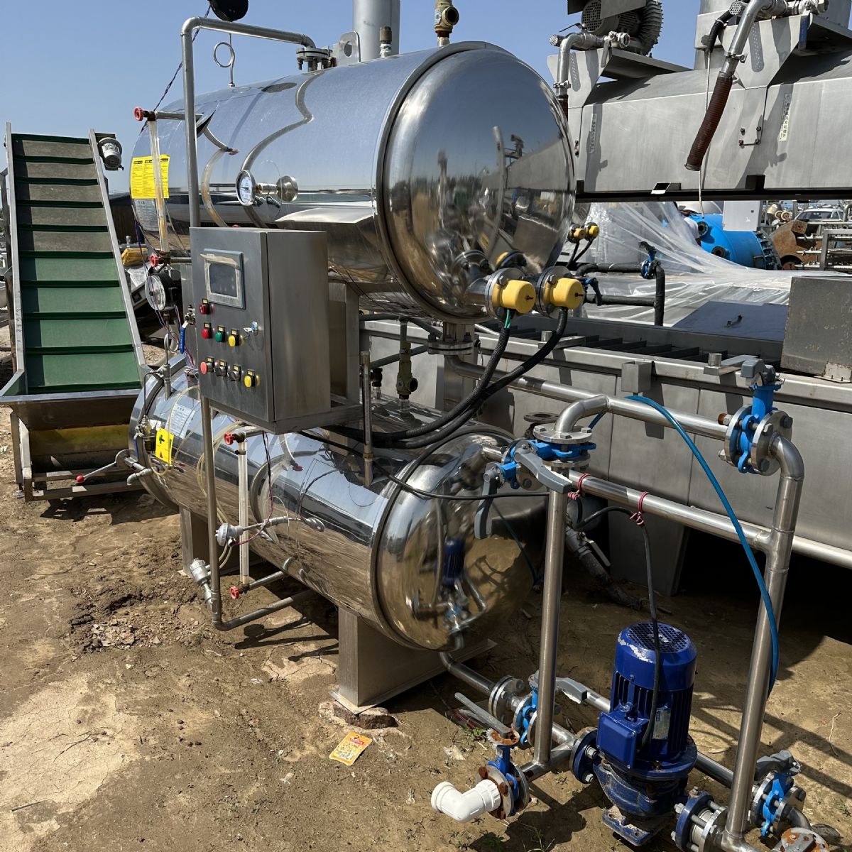 出售二手0.55立方電加熱全自動殺菌鍋 0.7立方電加熱全自動殺菌鍋