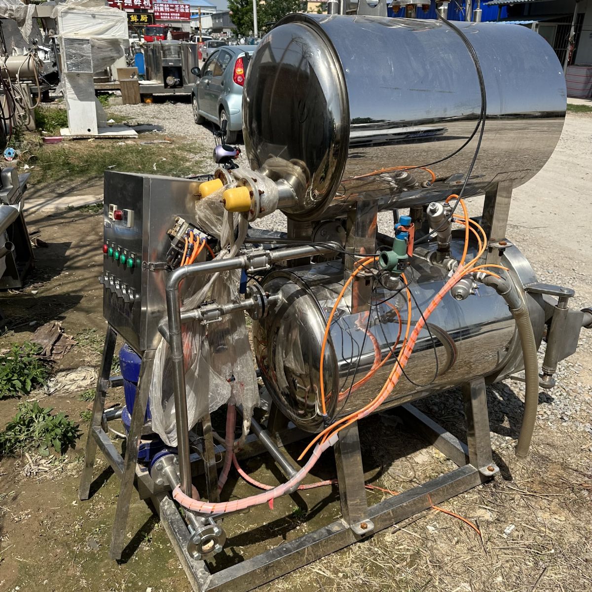 出售二手0.55立方電加熱全自動殺菌鍋 0.7立方電加熱全自動殺菌鍋