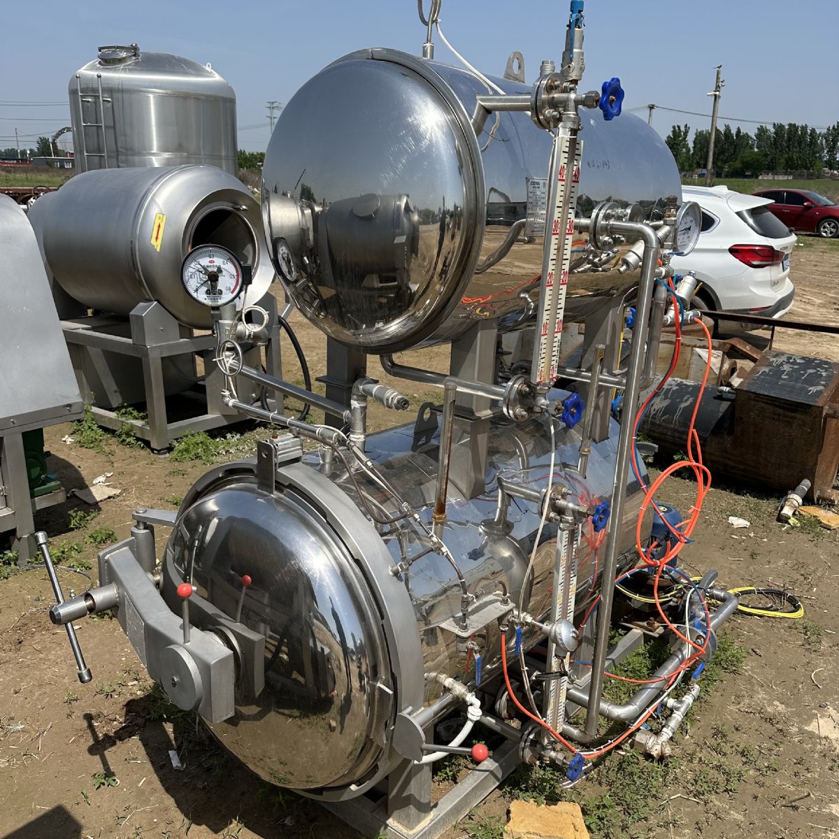 出售二手0.55立方電加熱全自動殺菌鍋 0.7立方電加熱全自動殺菌鍋