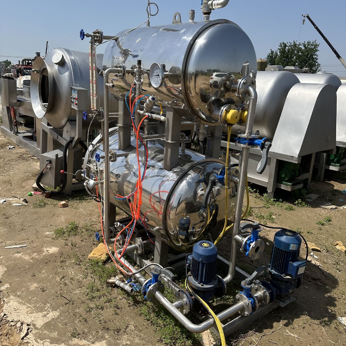 出售二手0.55立方電加熱全自動殺菌鍋 0.7立方電加熱全自動殺菌鍋