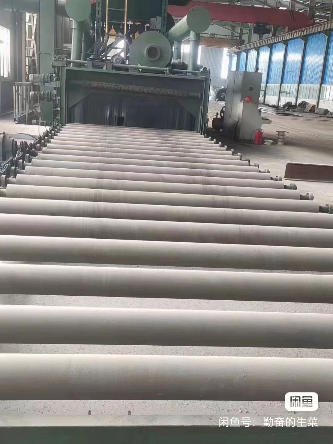 三米二鋼板專用拋丸機低價出售,設備自重30噸