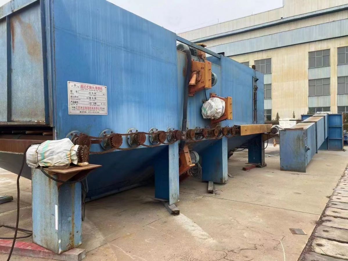 寬三米五，高一米五，大型通過拋丸機(jī)低價(jià)出售，可拋鋼板，型材，圓管