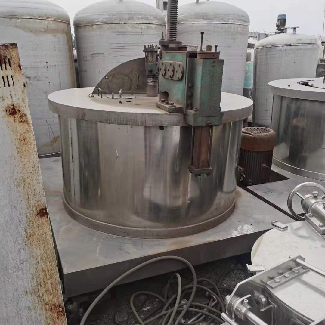 出售二手1600型平板刮刀下卸料離心機 運行平穩(wěn) 材質(zhì)不銹鋼316