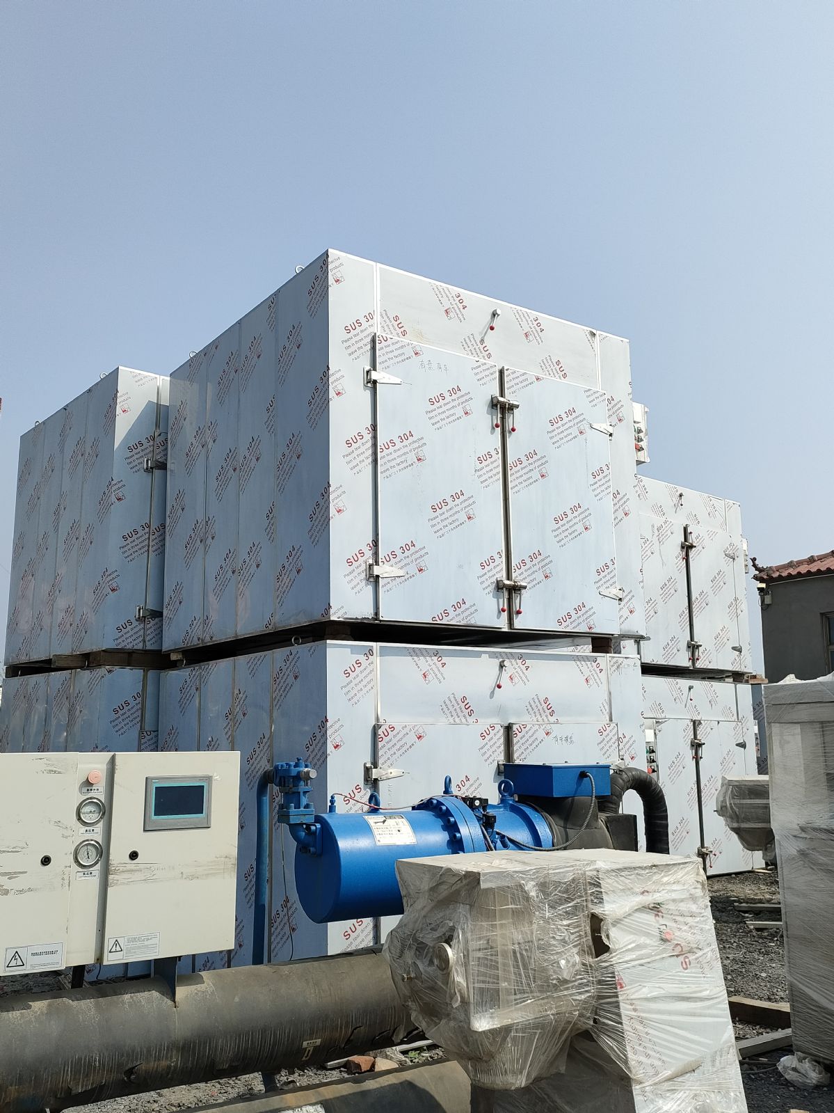 出售二手兩門四車96盤熱風循環(huán)烘箱 二手電氣兩用熱風循環(huán)烘箱
