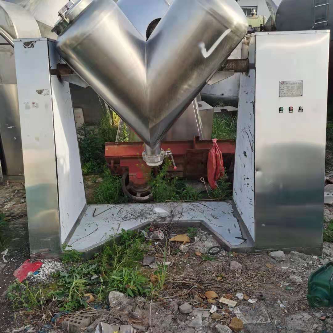 二手混合機二手v型混合機二手1000L強制攪拌V型混合機 不銹鋼材質(zhì)