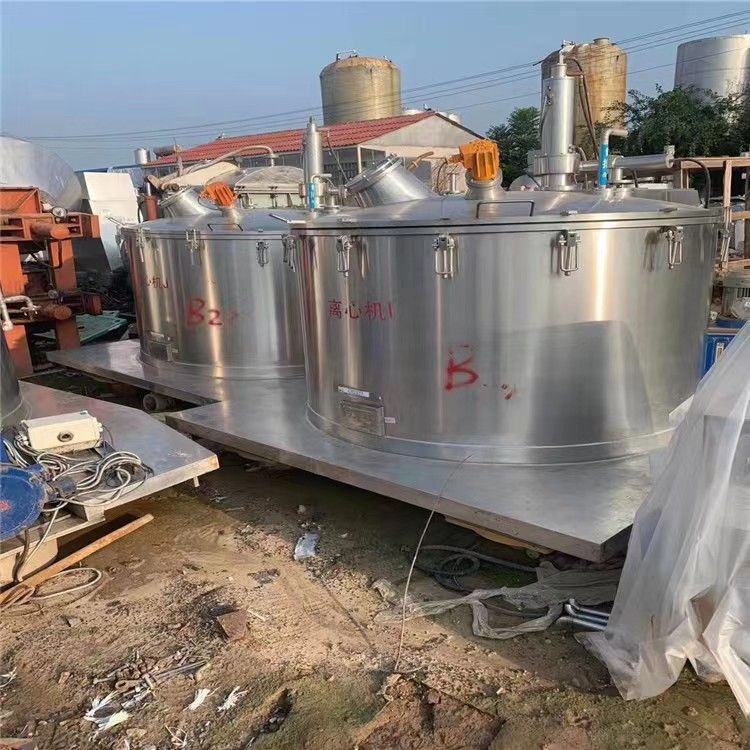 出售二手1600型平板刮刀下卸料離心機 運行平穩(wěn) 材質(zhì)不銹鋼316