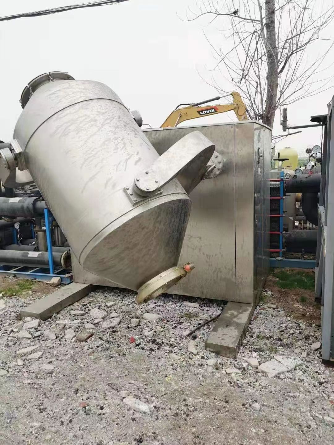 出售二手3000升不銹鋼三維混合機(jī)