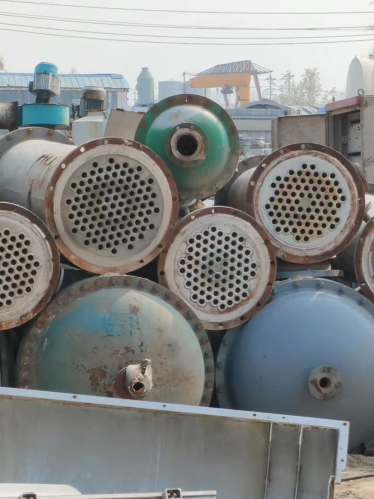 二手冷凝器二手不銹鋼列管冷凝器二手60平方鈦材列管冷凝器
