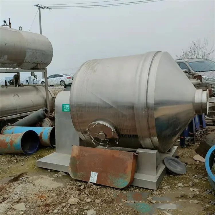 出售 二手2噸不銹鋼一維運動混合機粉末顆粒混合，全自動混料機