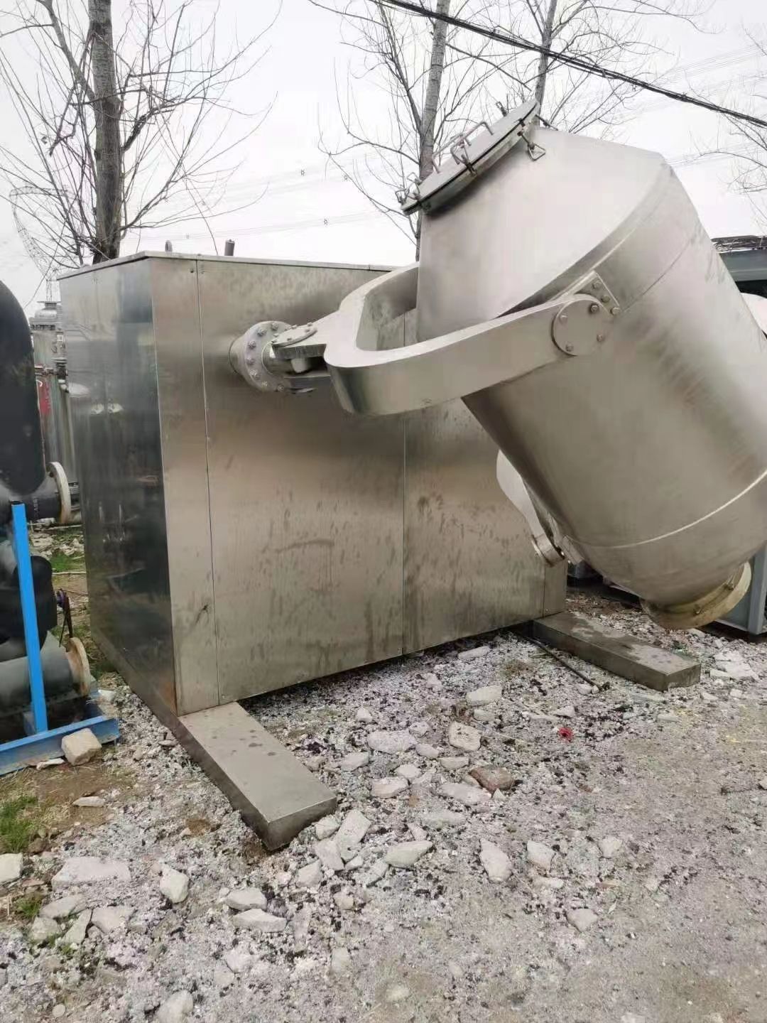 出售二手3000升不銹鋼三維混合機(jī)