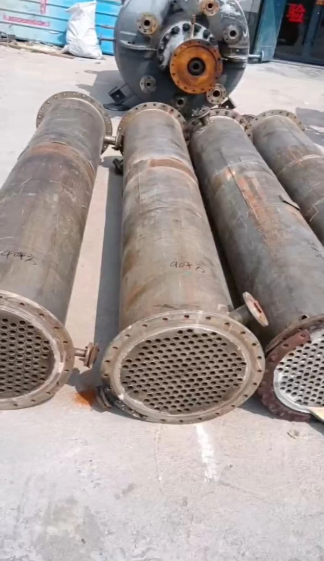 二手不銹鋼換熱器 列管式換熱器 50平方不銹鋼冷凝器