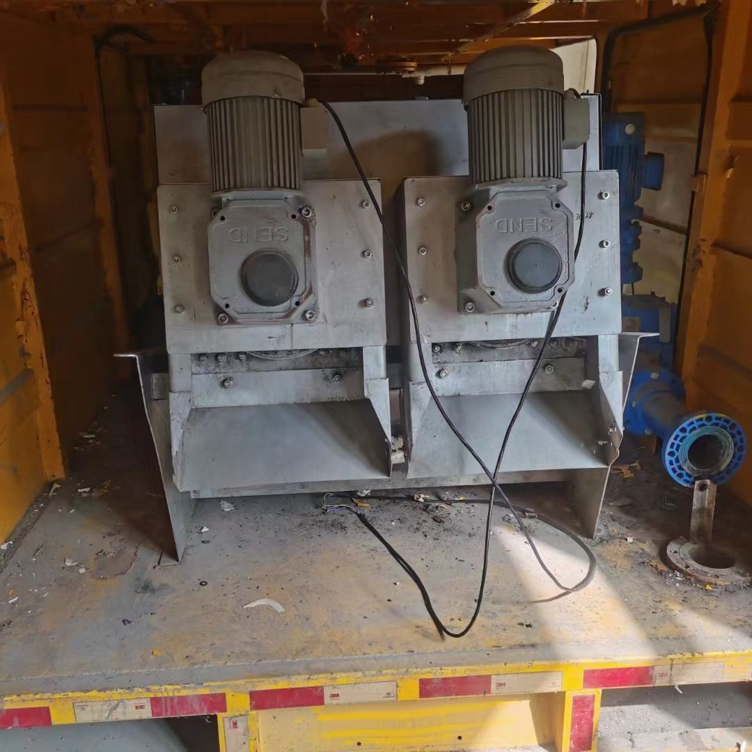二手312疊螺式固液分離污泥脫水機(jī) 河道淤泥脫水疊螺機(jī)