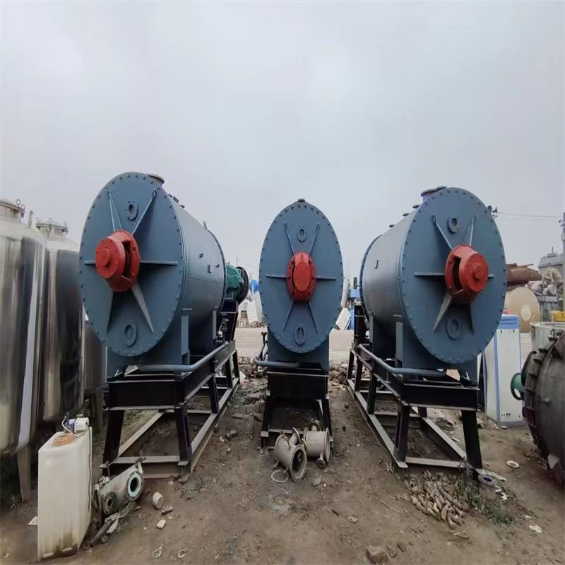 二手干燥機二手8立方靜態(tài)低溫不銹鋼耙式真空干燥機 蒸汽加熱