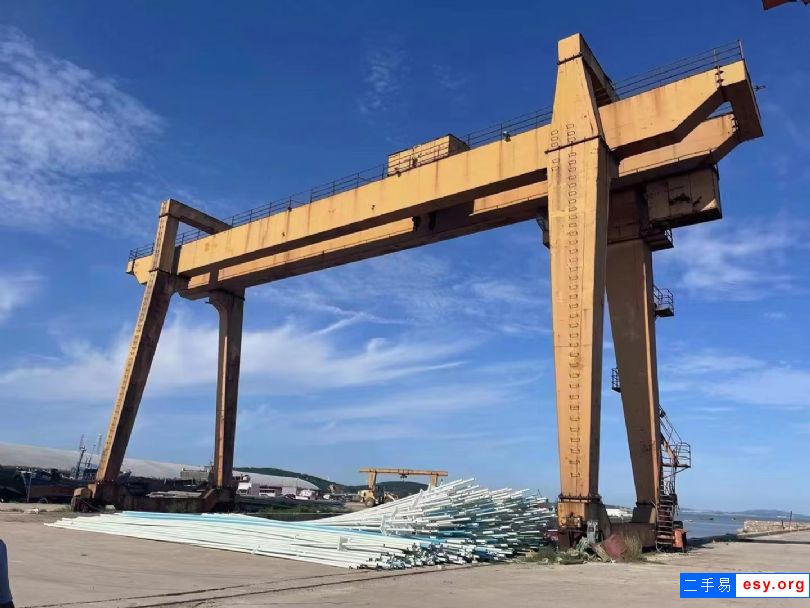 双梁式80吨二手造船龙门吊 跨度33米