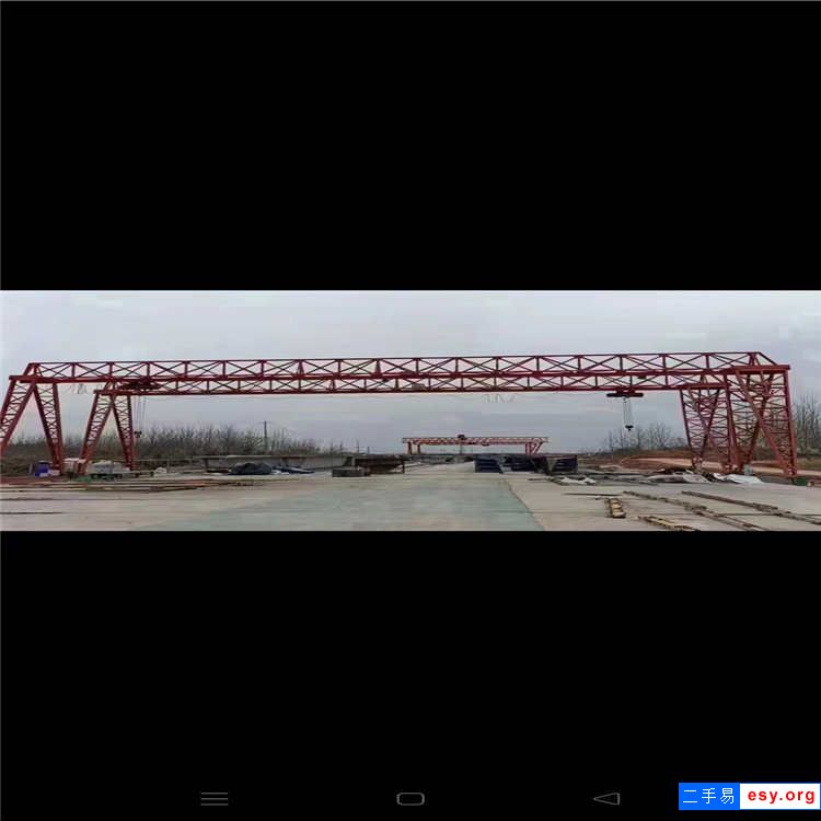 全花架式二手单梁10吨龙门吊 跨度28米