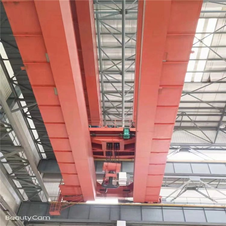 在位出售QD型双梁式200/50吨二手桥式天车 跨度19.5米