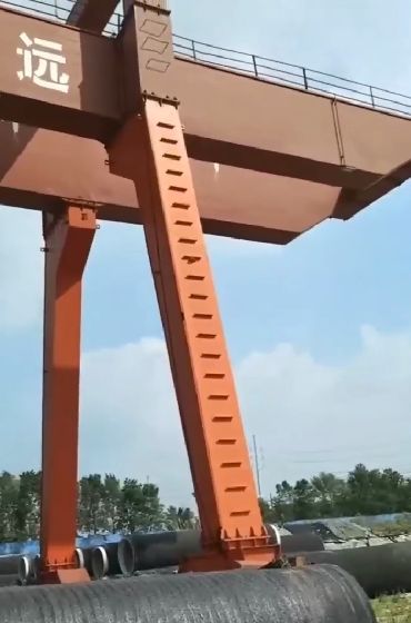 东北地区新定一台双主梁60/10吨二手龙门吊，跨度35米