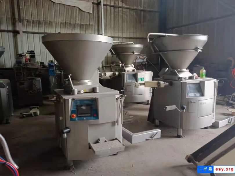 低价转让二手香肠工坊设备 晓进灌肠机 吉祥绞肉机 汉普斩拌机