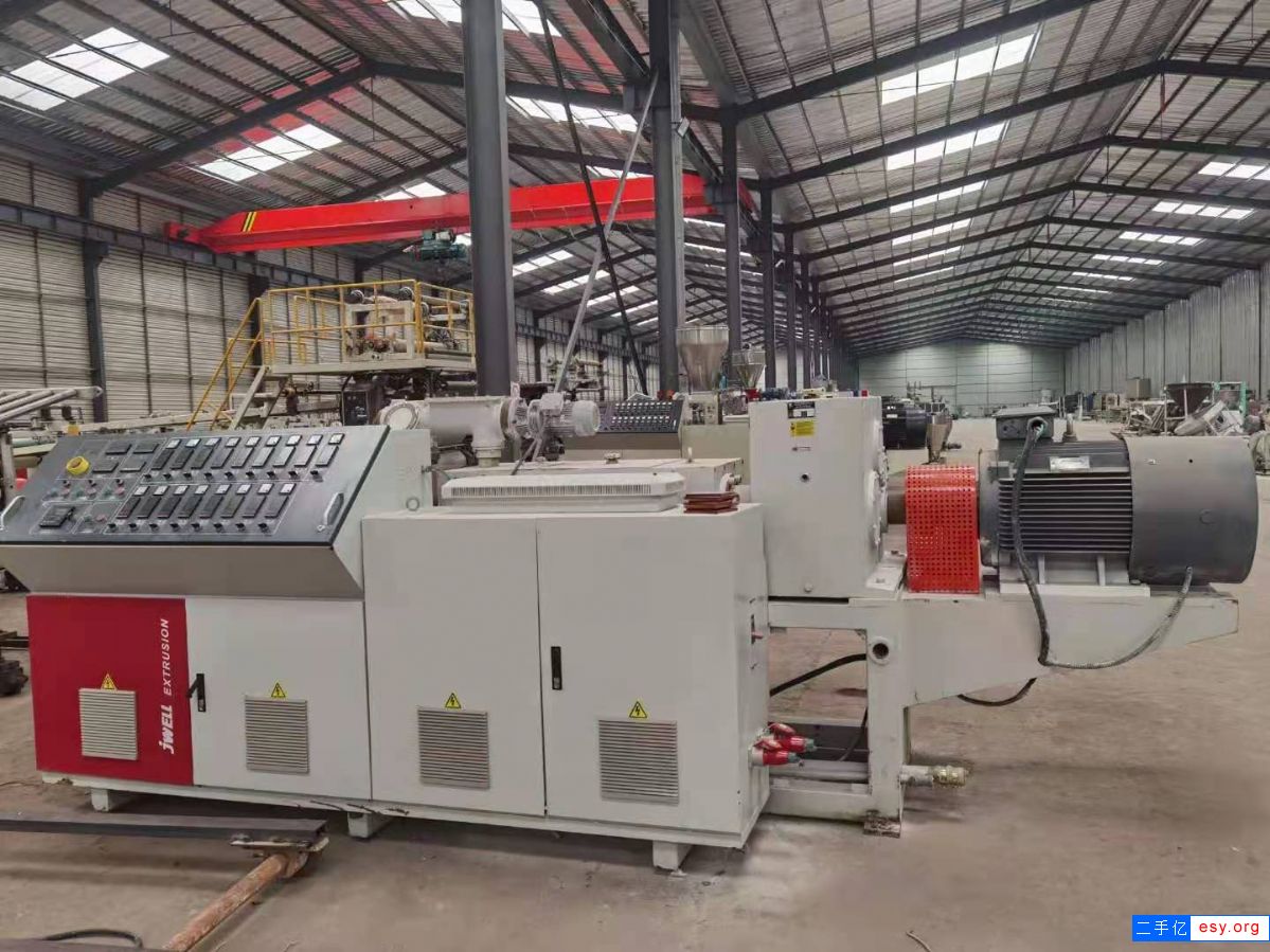 购置出售二手海金纬80锥形双螺杆发泡板生产线