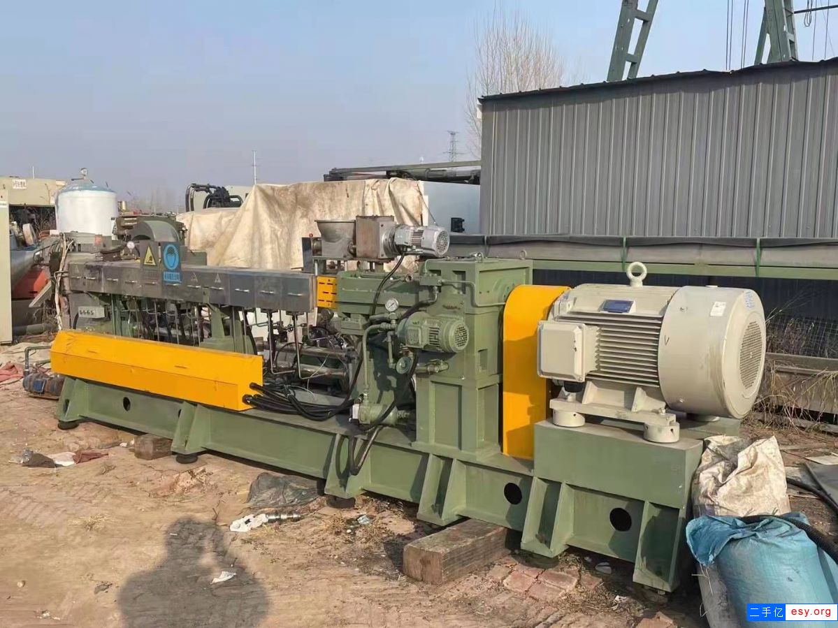 购置出售二手南京杰恩特65D高扭平行双螺杆造粒机