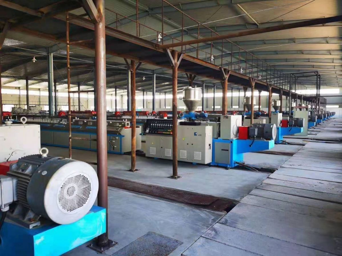 回收上海利柯65锥形双螺杆型材生产线二手塑料机