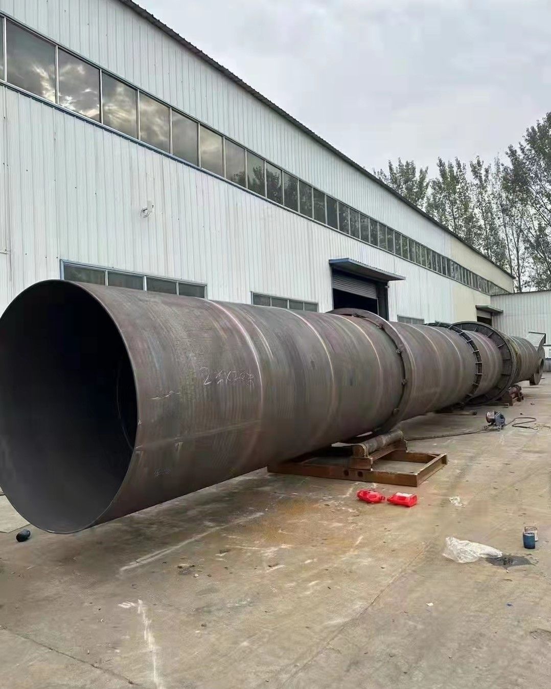 出售二手三回程滚筒烘干机 三筒石英砂回转窑烘干机