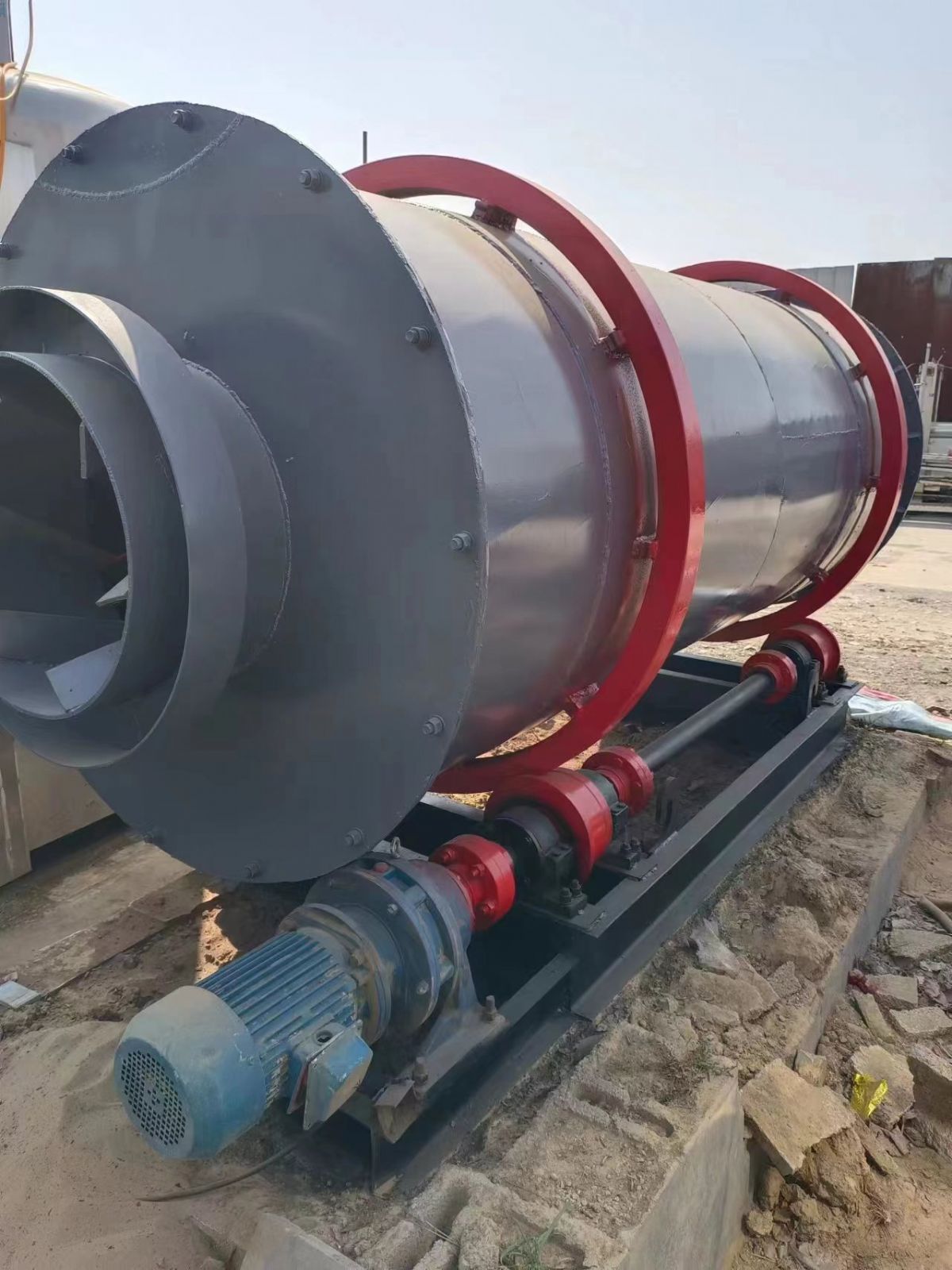 转让二手三回程长石粉烘干机三筒干燥机设备支持定做