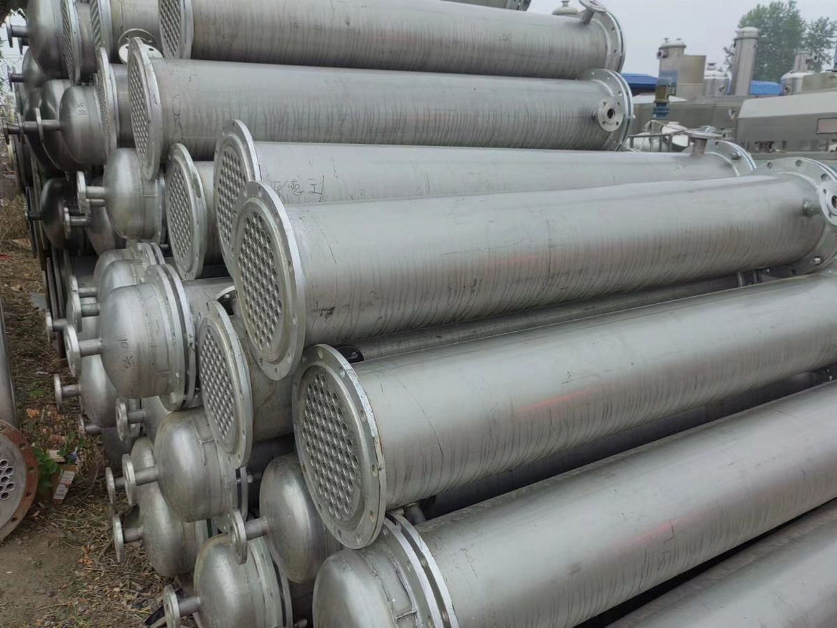 二手不锈钢列管冷凝器、机械密封性好、蒸发式循环换热器