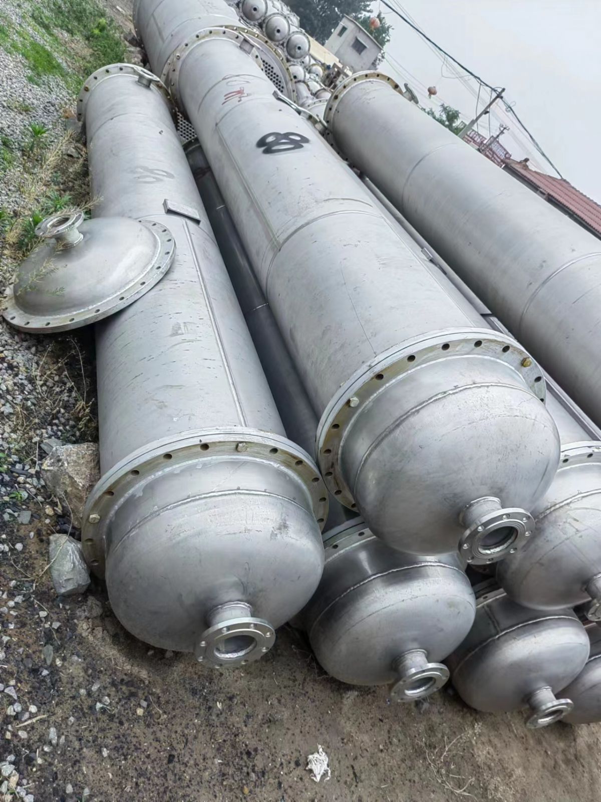 不锈钢高压冷却器、换热降温设备 二手列管冷凝器用途广泛