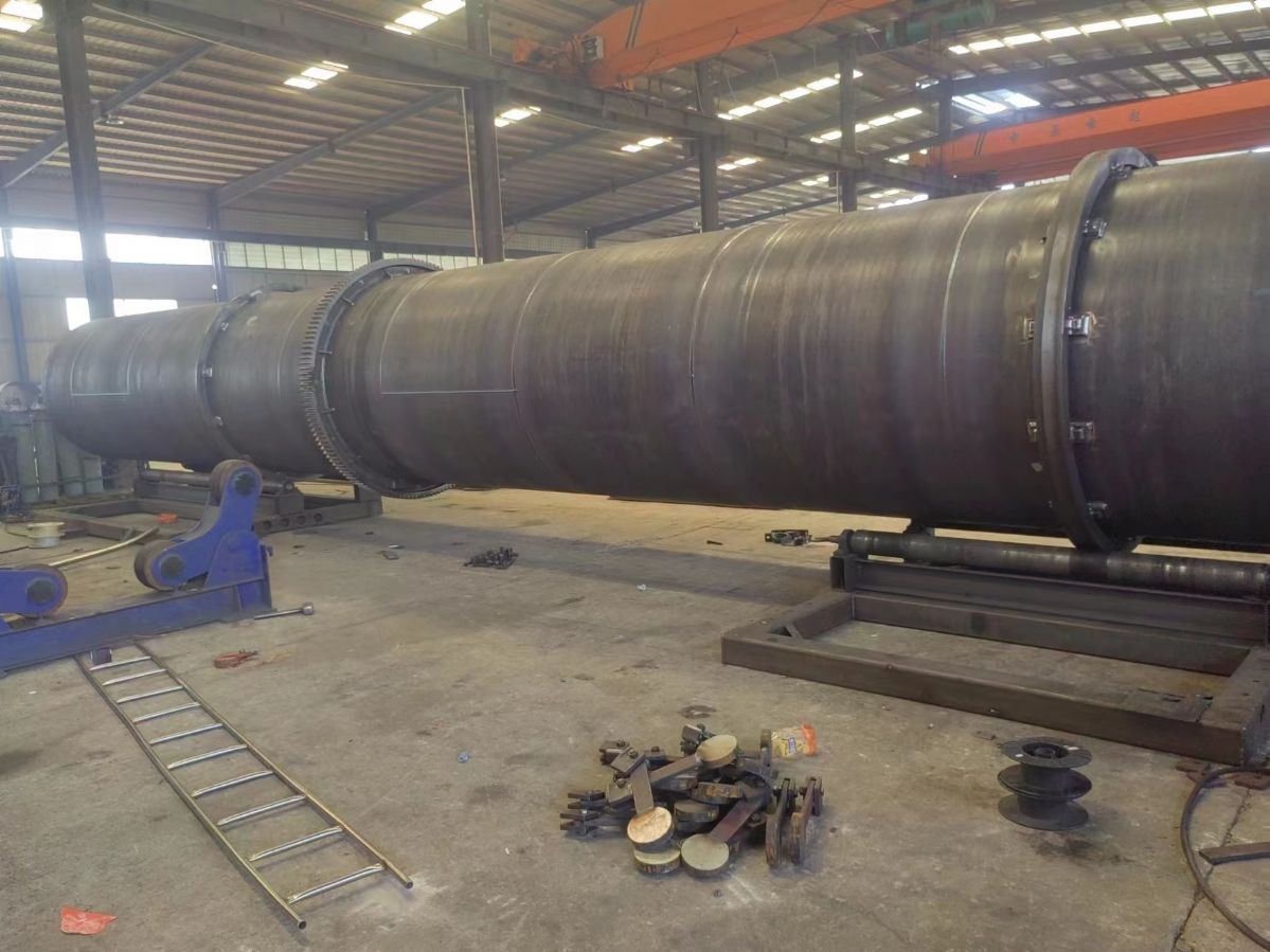 二手1米2X12米滚筒烘干机、锯末三回程沙子烘干设备加工定做
