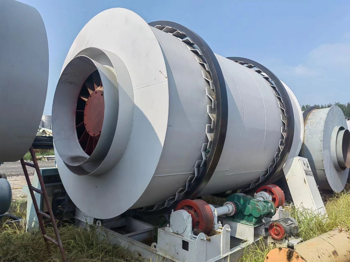 转让二手三回转筒烘干机可烘干锯末煤泥热源生物质颗粒燃烧机