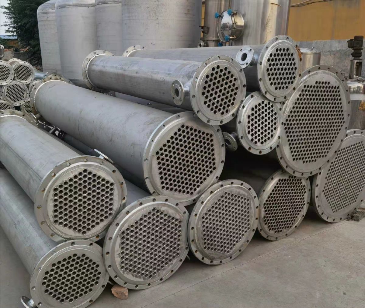 列管式冷凝器 不锈钢316换热设备 二手碳钢列管换热器