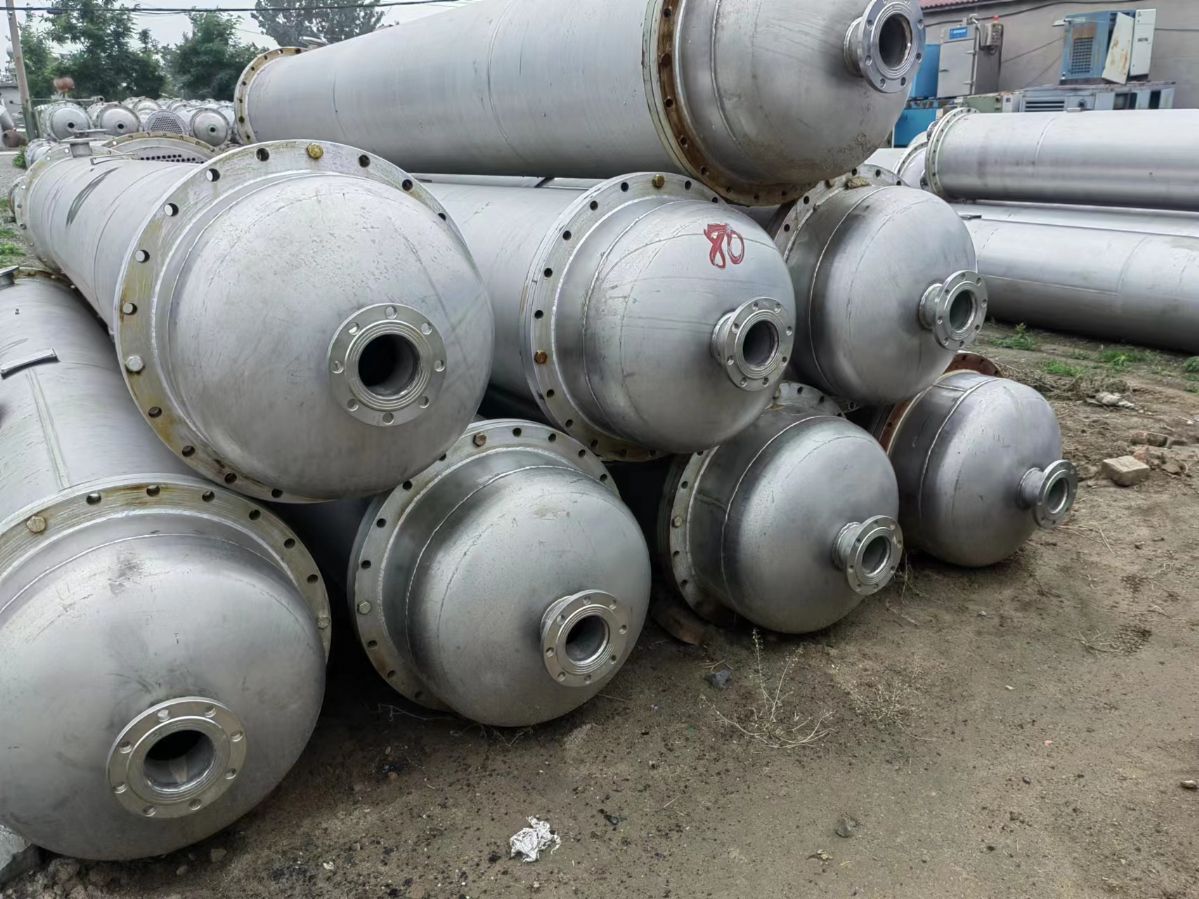 不锈钢高压冷却器、换热降温设备 二手列管冷凝器用途广泛