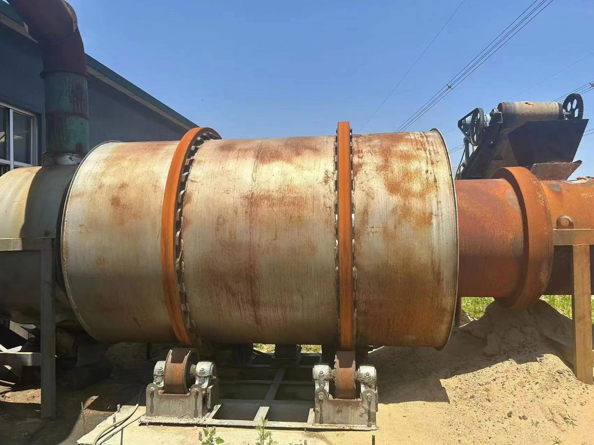 出售二手三回程滚筒烘干机 二手2米X6三筒烘干机全套设备