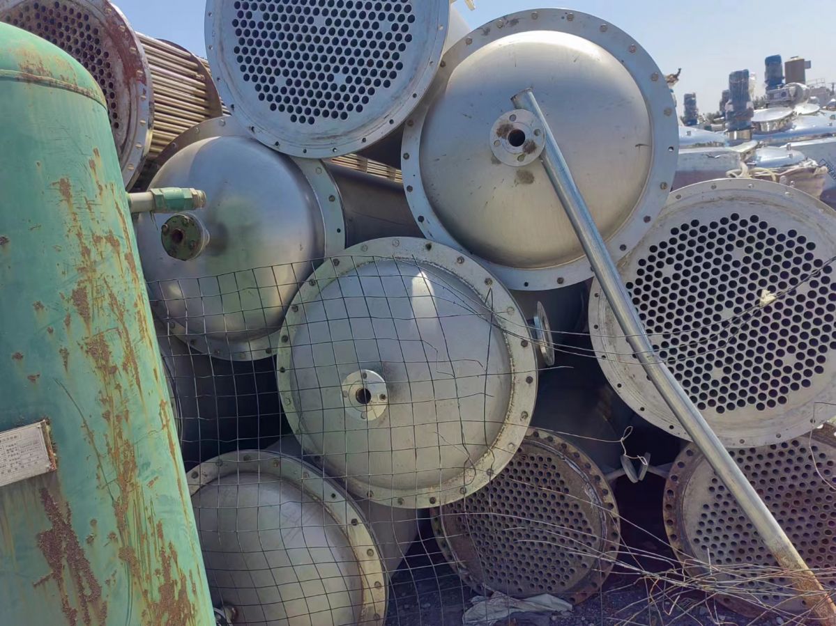 二手工业180平方不锈钢列管冷凝器 二手冷凝器