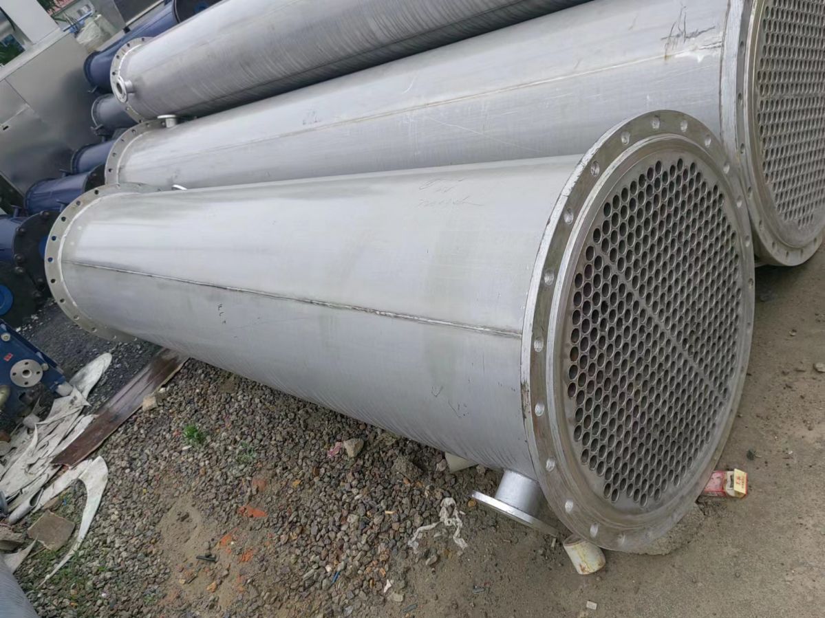 二手不锈钢列管冷凝器、机械密封性好、蒸发式循环换热器